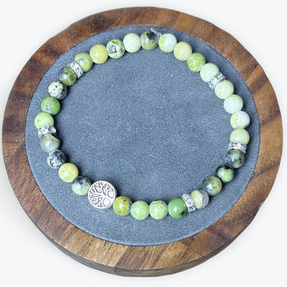 Bracelet Chrysoprase avec décors - 2
