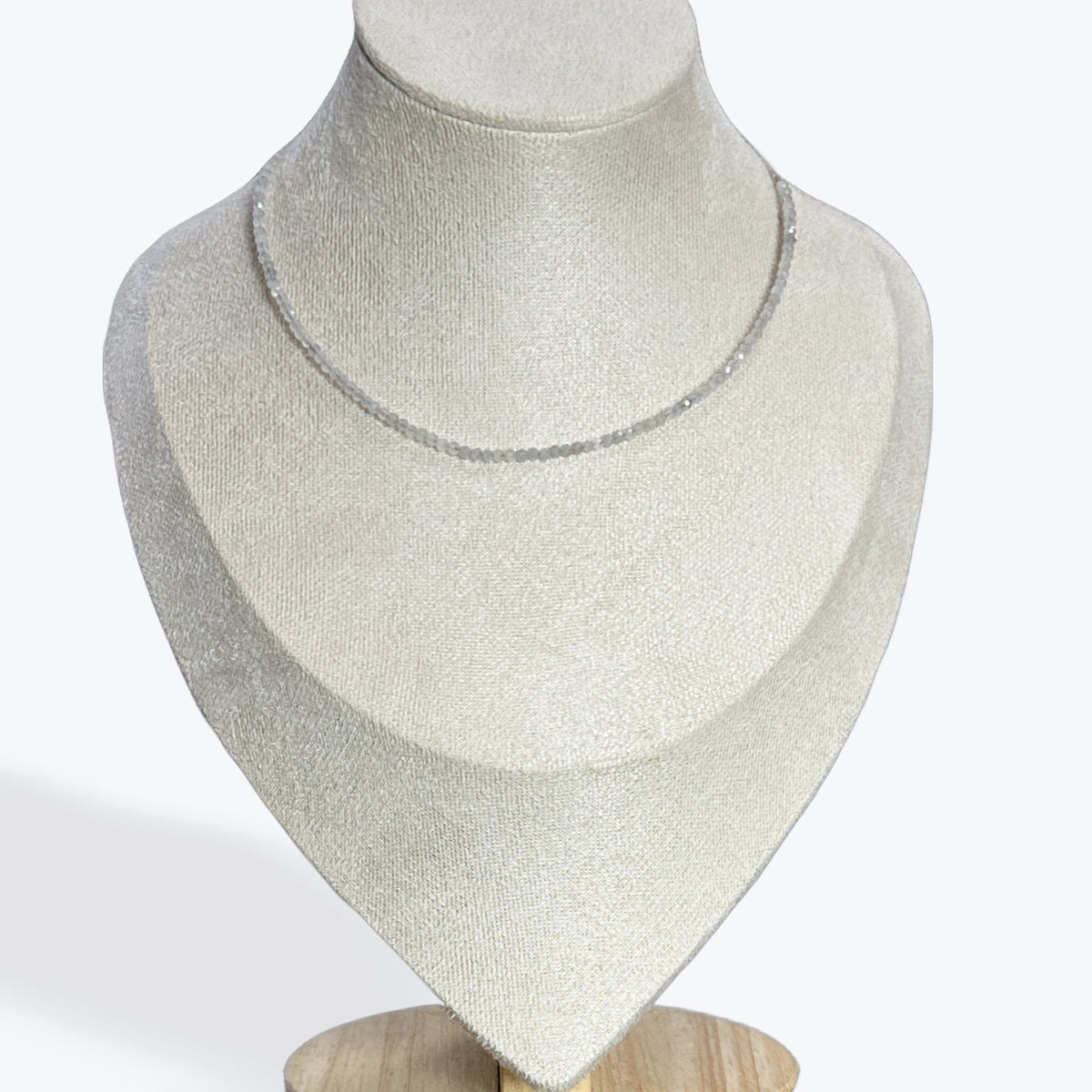 Collier Labradorite facetté