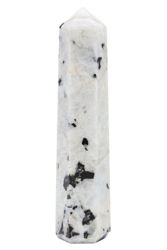 Obélisque Labradorite Blanche 10cm