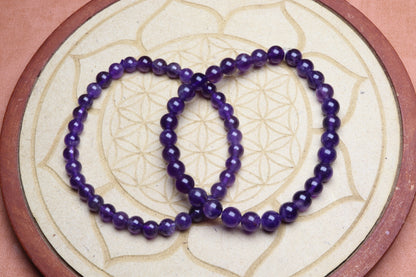 Bracelet Améthyste 6 mm