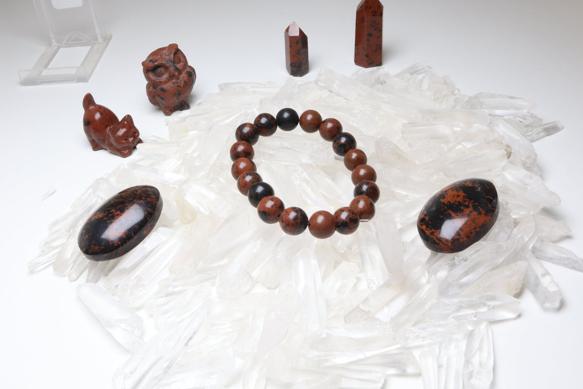 Bracelet Obsidienne Acajou
