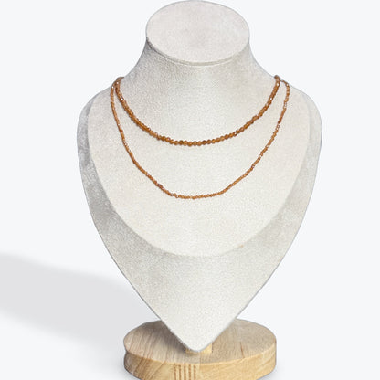 Collier Grenat Hessonite facetté