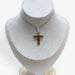Pendentif Ambre Croix - Argent 925