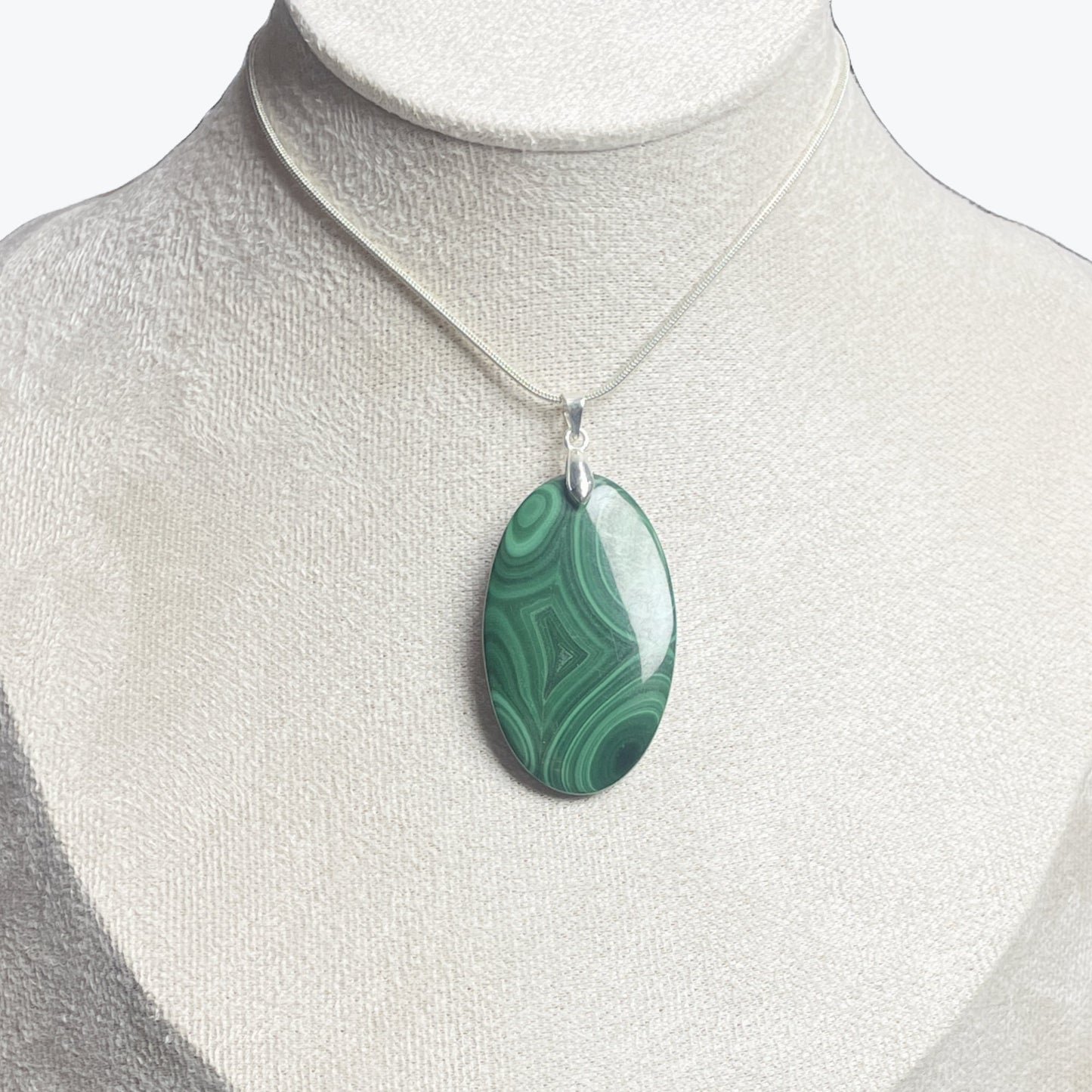 Pendentif Malachite Cabochon