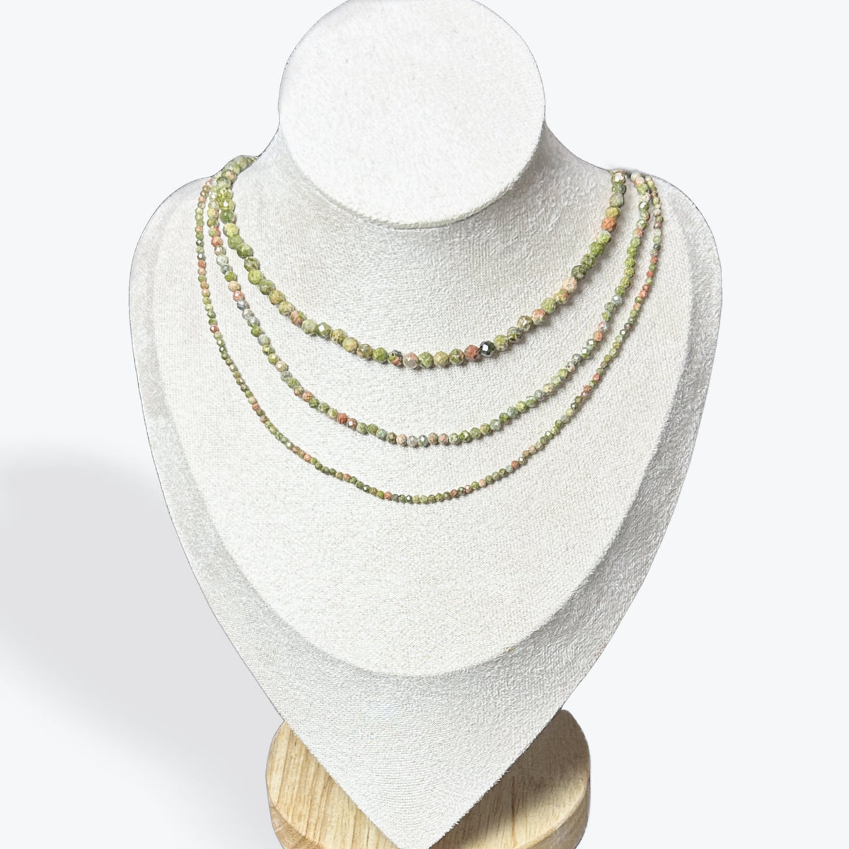 Collier Unakite Facetté - 4