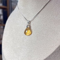 Pendentif en Citrine Poire - 2x2cm