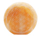 Décoration Sélénite Orange - Gravée Fleur de Vie - 17cm