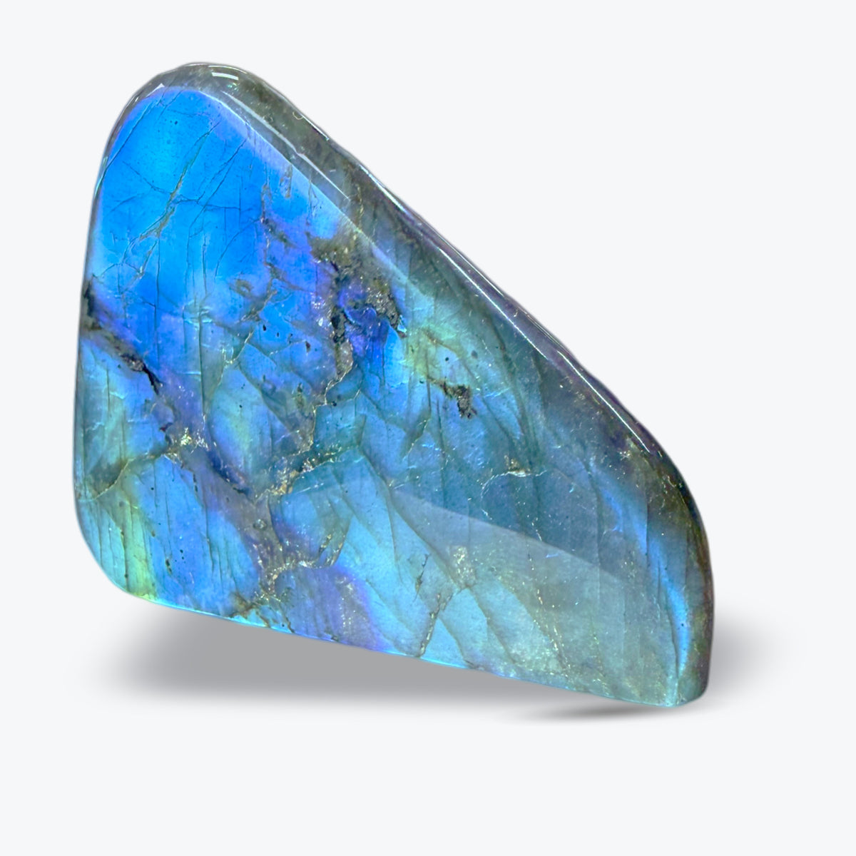 Pierre Polie en Labradorite Bleue Naturelle – forme libre – 3 tailles – Madagascar - Pièce unique