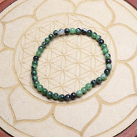 Bracelet en Rubis sur Zoïsite - Passion et Vitalité 4mm
