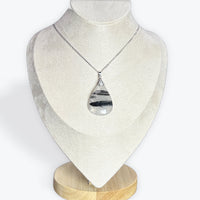 Pendentif Quartz avec inclusion de Tourmaline