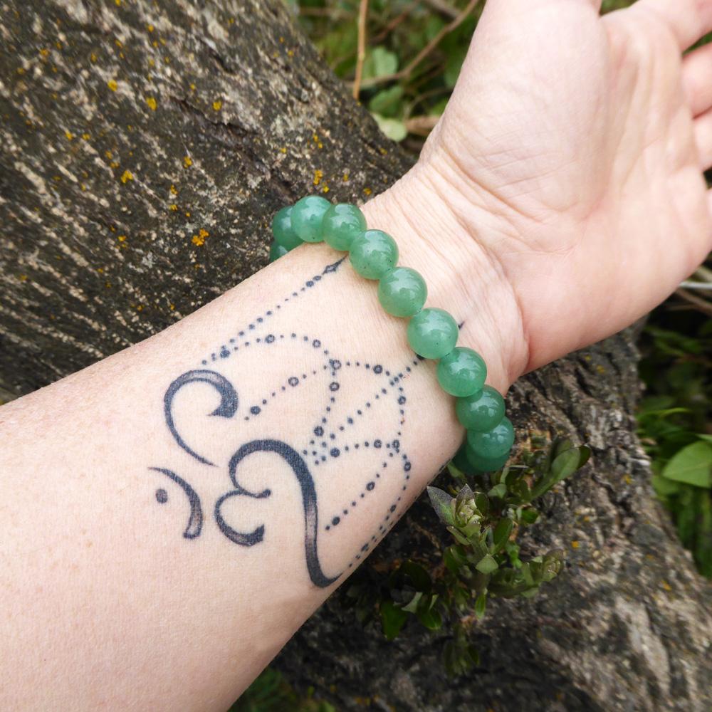 Bracelet Porte-Bonheur en Aventurine — Chance et Prospérité - Tatum Cristal