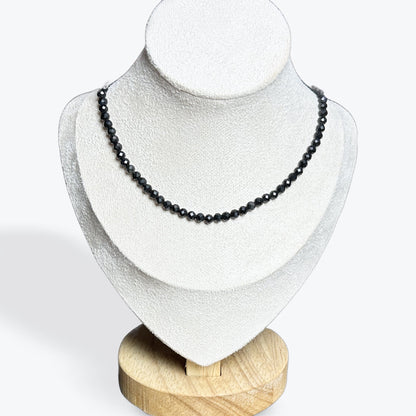 Collier Obsidienne Œil Céleste Facetté – photo 4