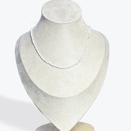 Collier Howlite Facetté – photo 2