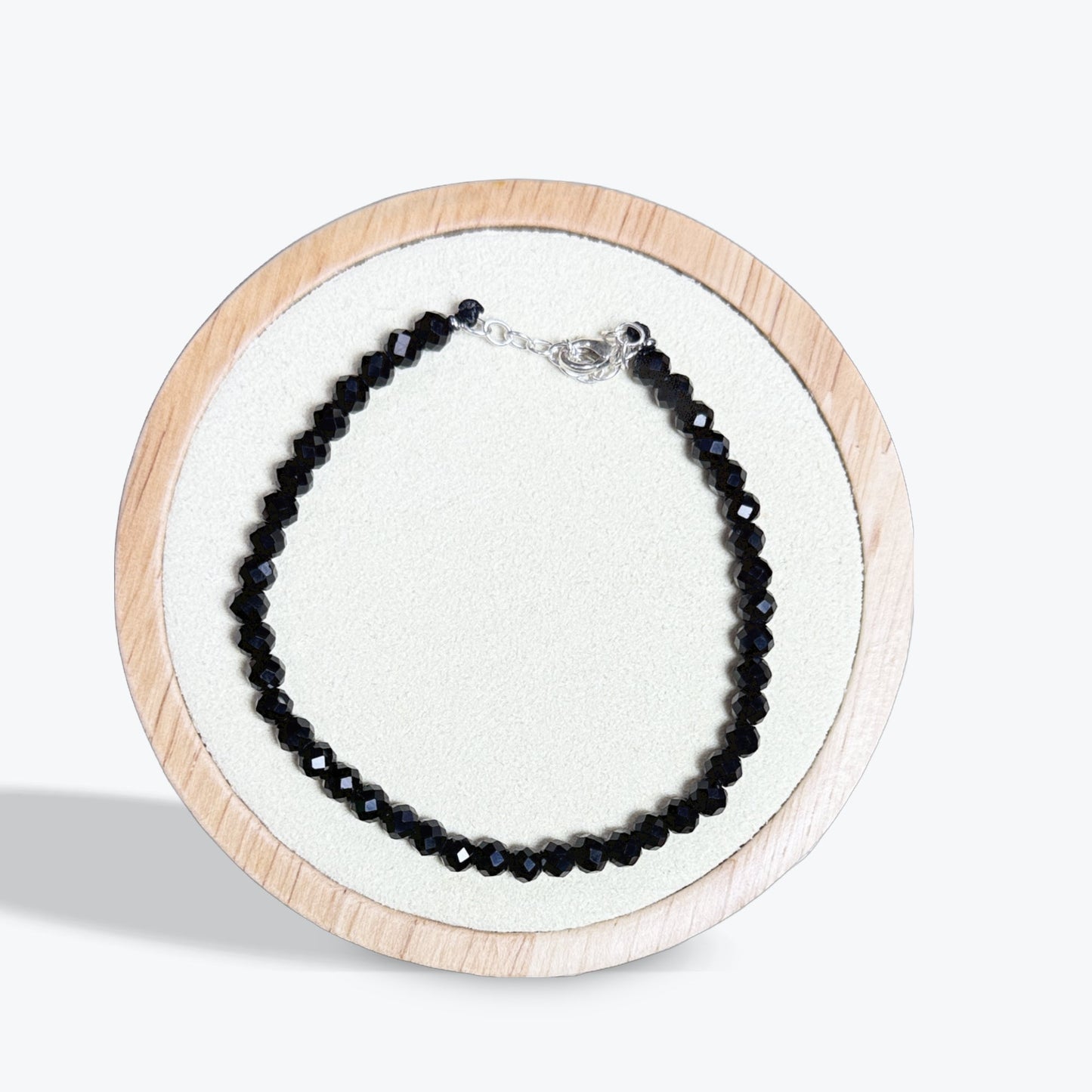 Bracelet Onyx Facetté - 4mm