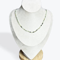 Collier Prehnite Facetté