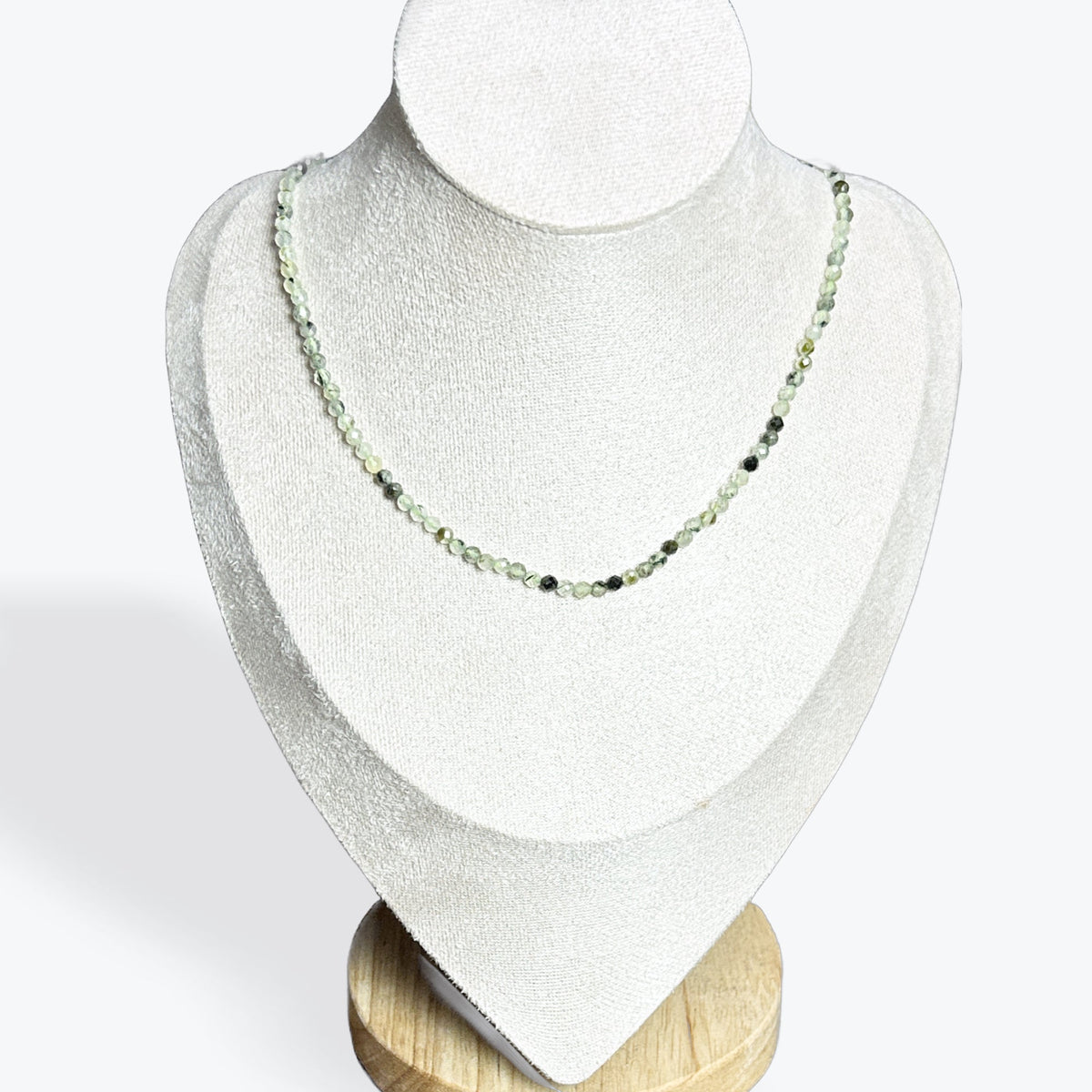 Collier Prehnite Facetté - 5