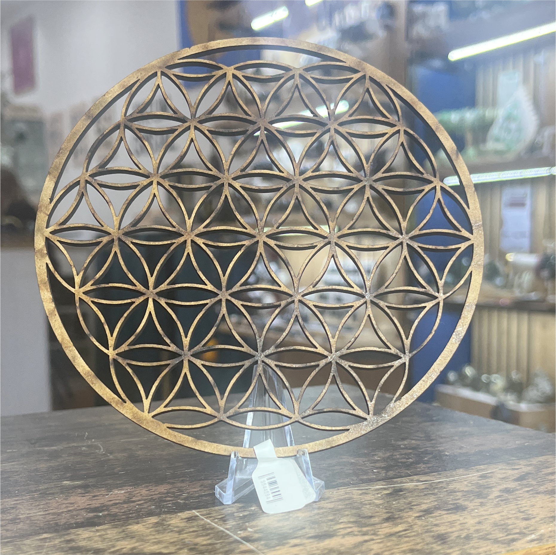 Fleur de vie 14 cm en bois - 3