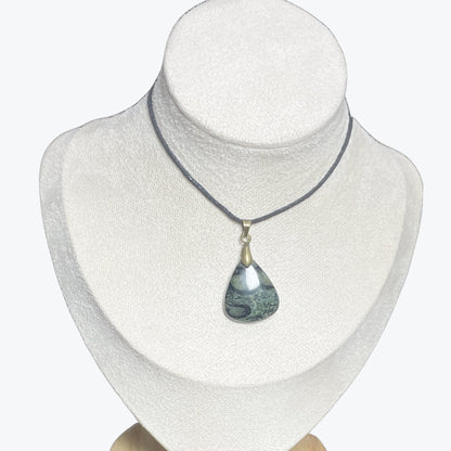 Pendentif Jaspe kambaba goutte