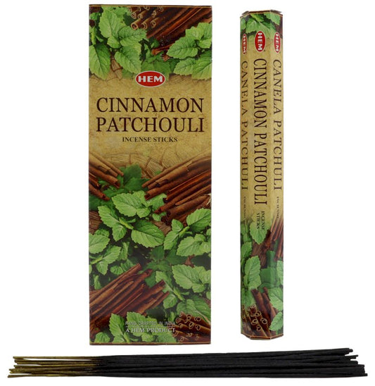 Encens HEM Patchouli Cannelle 6x20g