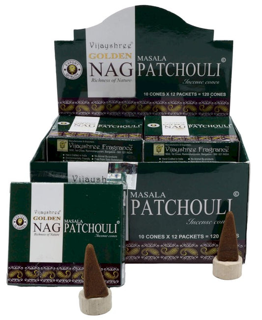 Encens Golden Cônes Patchouli