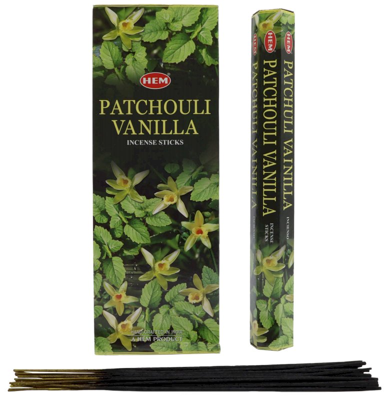 Encens HEM Patchouli Vanille 6x20g