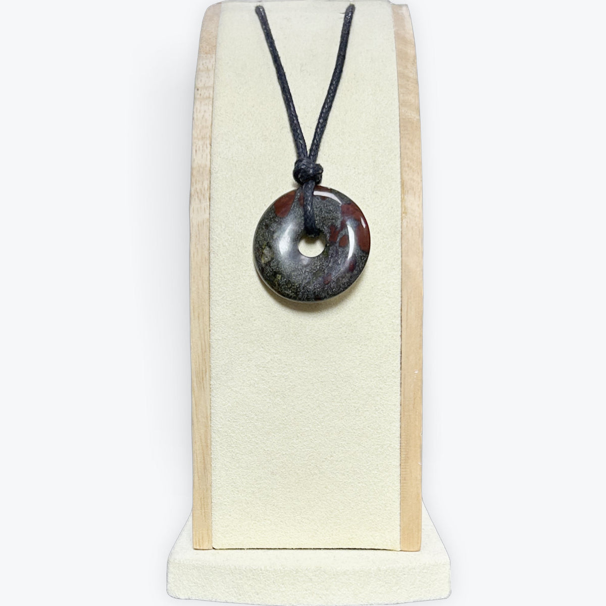 Pendentif Jaspe Sang de Dragon Donut