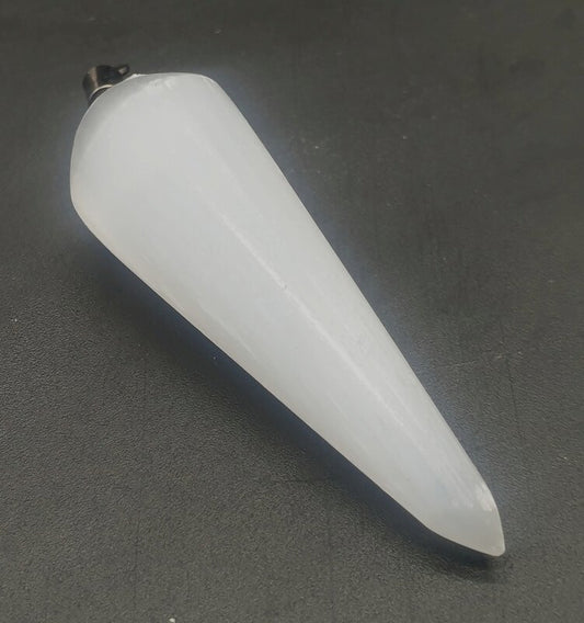 Pendule Sélénite Poli 4cm