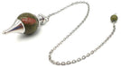 Pendule sphère Unakite 4cm