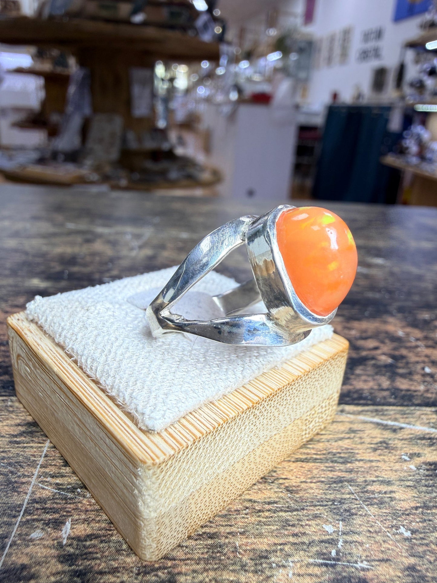 Bague Opale de feu