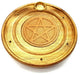Porte-Encens Bois Rond Pentagramme 10cm