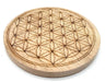 Porte-Encens Bois Fleur de Vie 10cm