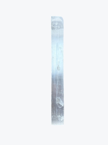 Porte Encens en Sélénite Naturel du Maroc, 25x3cm, environ 160 g