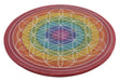 Porte-Encens Pierre Rond Fleur de Vie Dégradé 10cm
