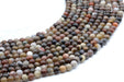 Perles Agate Fossile sur fil