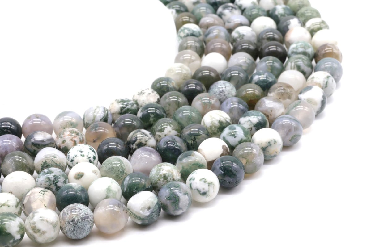 Perles Agate Arbre sur fil