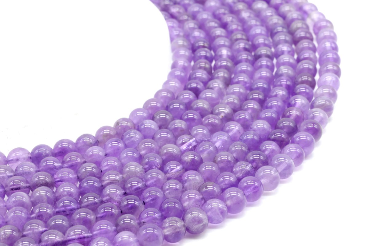 Perles Améthyste 'Purple Light' sur fil