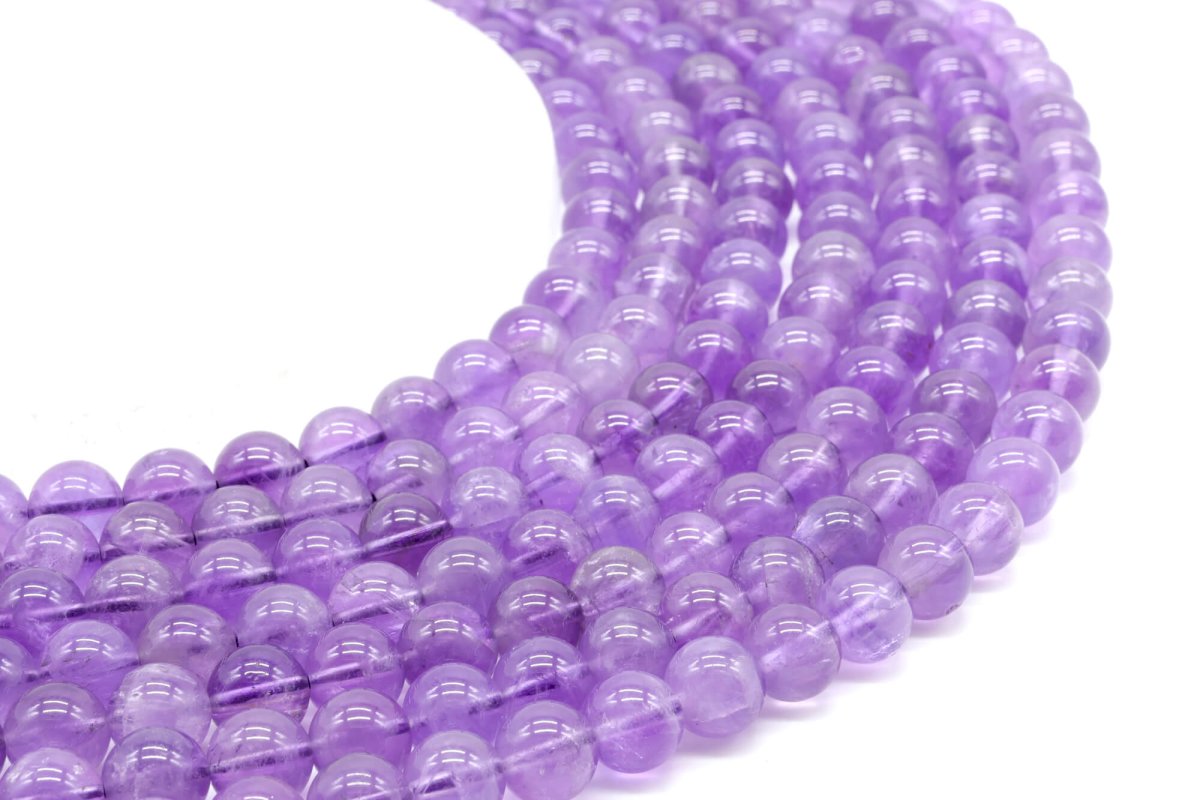 Perles Améthyste 'Purple Light' sur fil