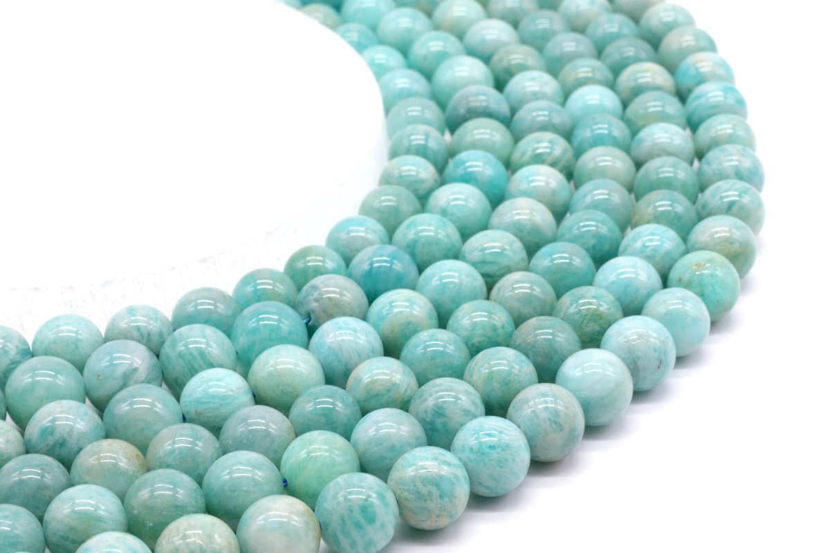 Perles Amazonite 'AA' sur fil