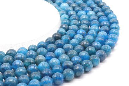 Perles Apatite 'AAA' sur fil