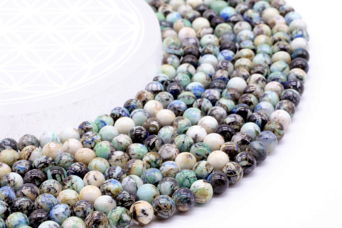 Perles Baryte 'AAA' sur fil