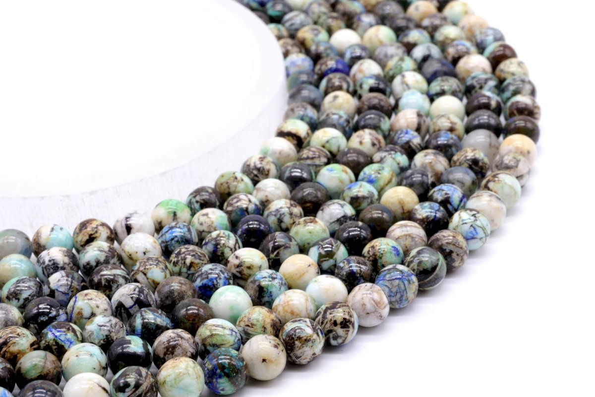 Perles Baryte 'AAA' sur fil