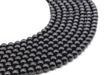 Perles Spinelle Noire sur fil