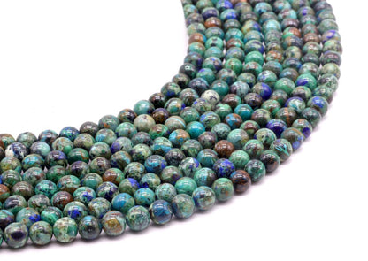Perles Chrysocolle 'AA' sur fil