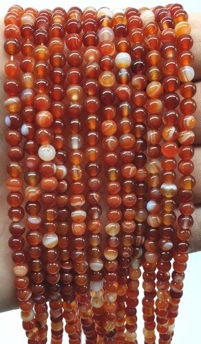 Perles Cornaline sur fil