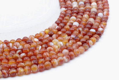 Perles Cornaline sur fil
