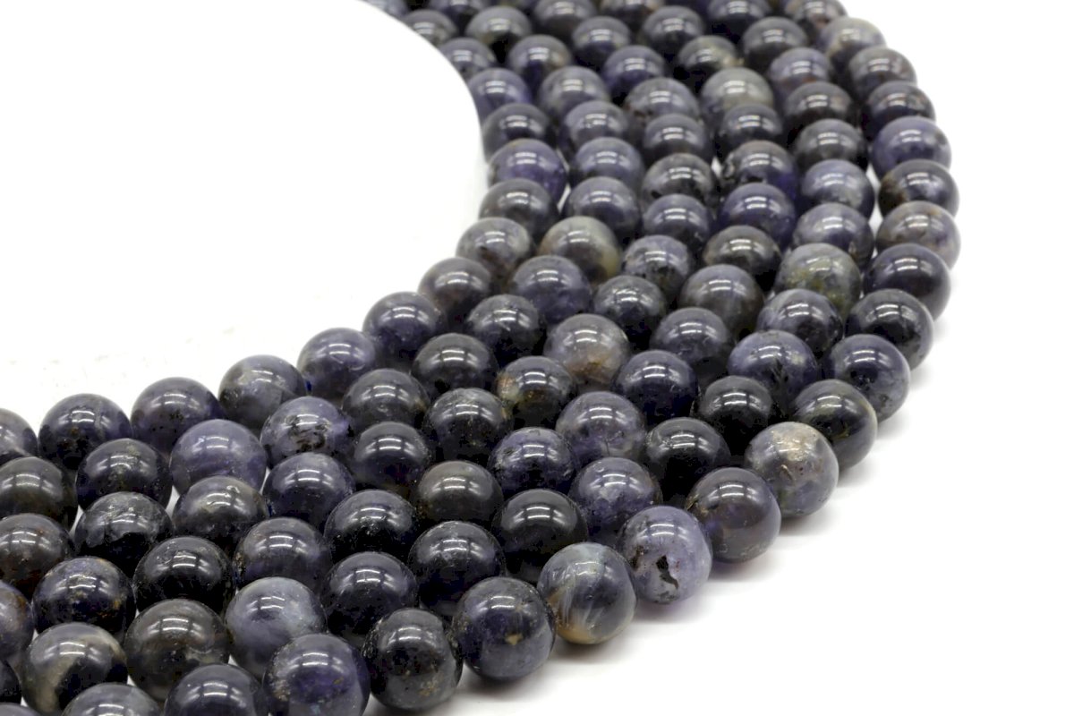 Perles Cordierite sur fil