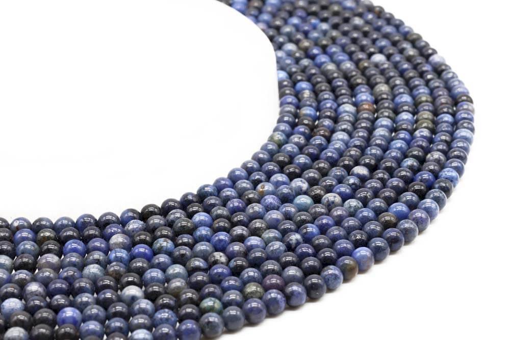 Perles Dumortiérite sur fil