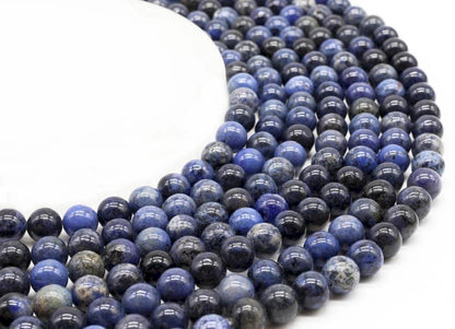 Perles Dumortiérite sur fil