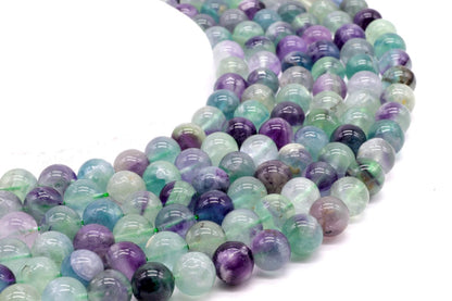 Perles Fluorite Multi sur fil