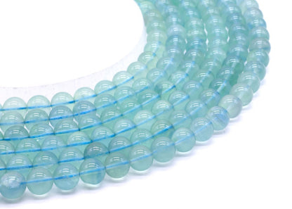 Perles Fluorite Bleue 'AA' sur fil